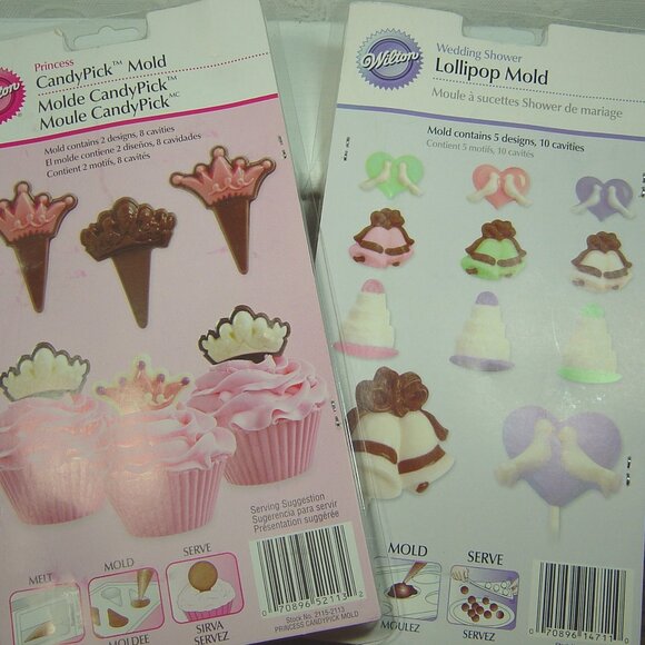 2 Wilton Candy Mold sets--Princess & Wedding Shower--NIP - Picture 1 of 8